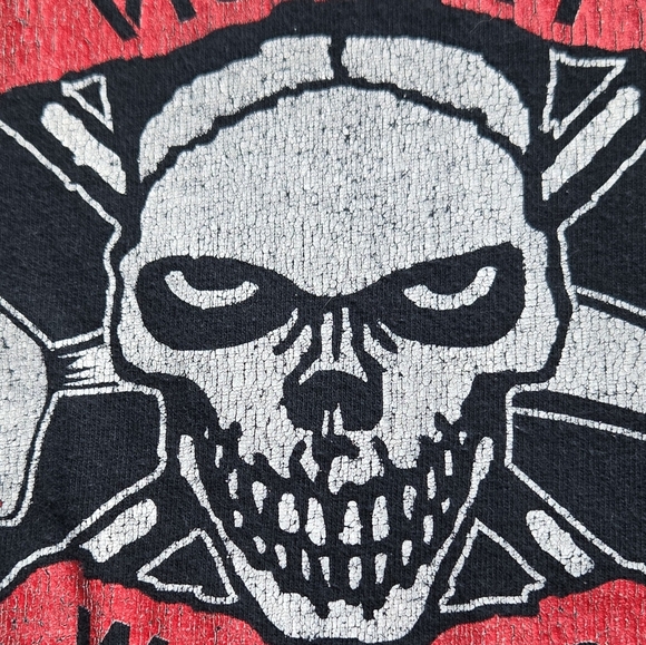 Black Vintage T-shirt w Skull US Military Middle East Actions 1994-2003 / Sz M - Picture 3 of 8